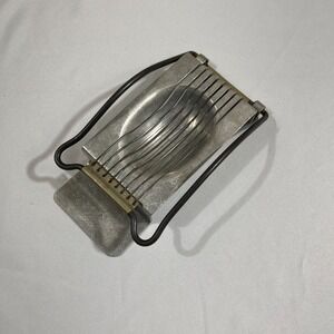 Vintage Aluminum Egg and Beet Slicer Handheld Kitchen Tool Metal Wire Cutter